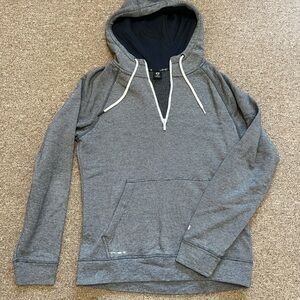 Layer 8 Gray Sweatshirt Classic Pullover Design